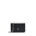 CHANEL CLASSIC WALLET ON CHAIN CAVIAR BLACK SHW