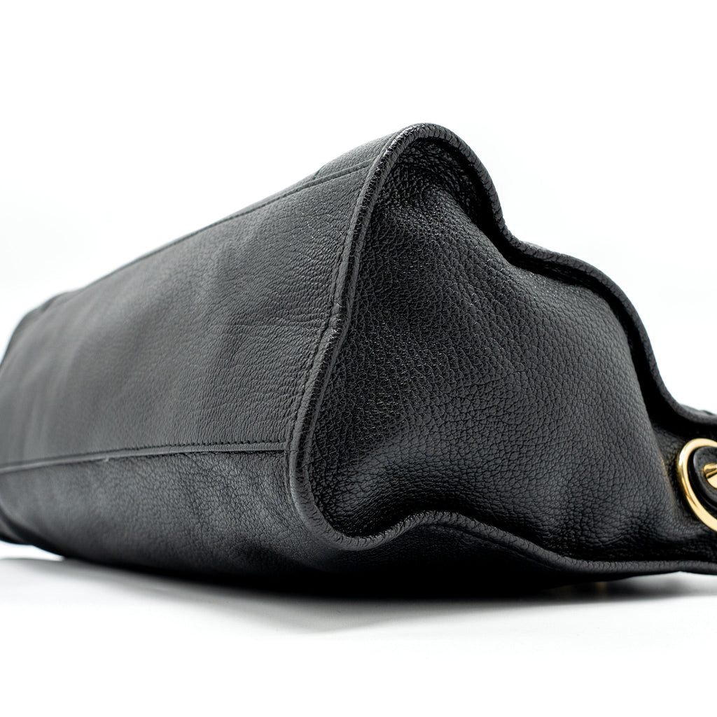 BALENCIAGA CLASSIC CITY BAG LEATHER BLACK GHW