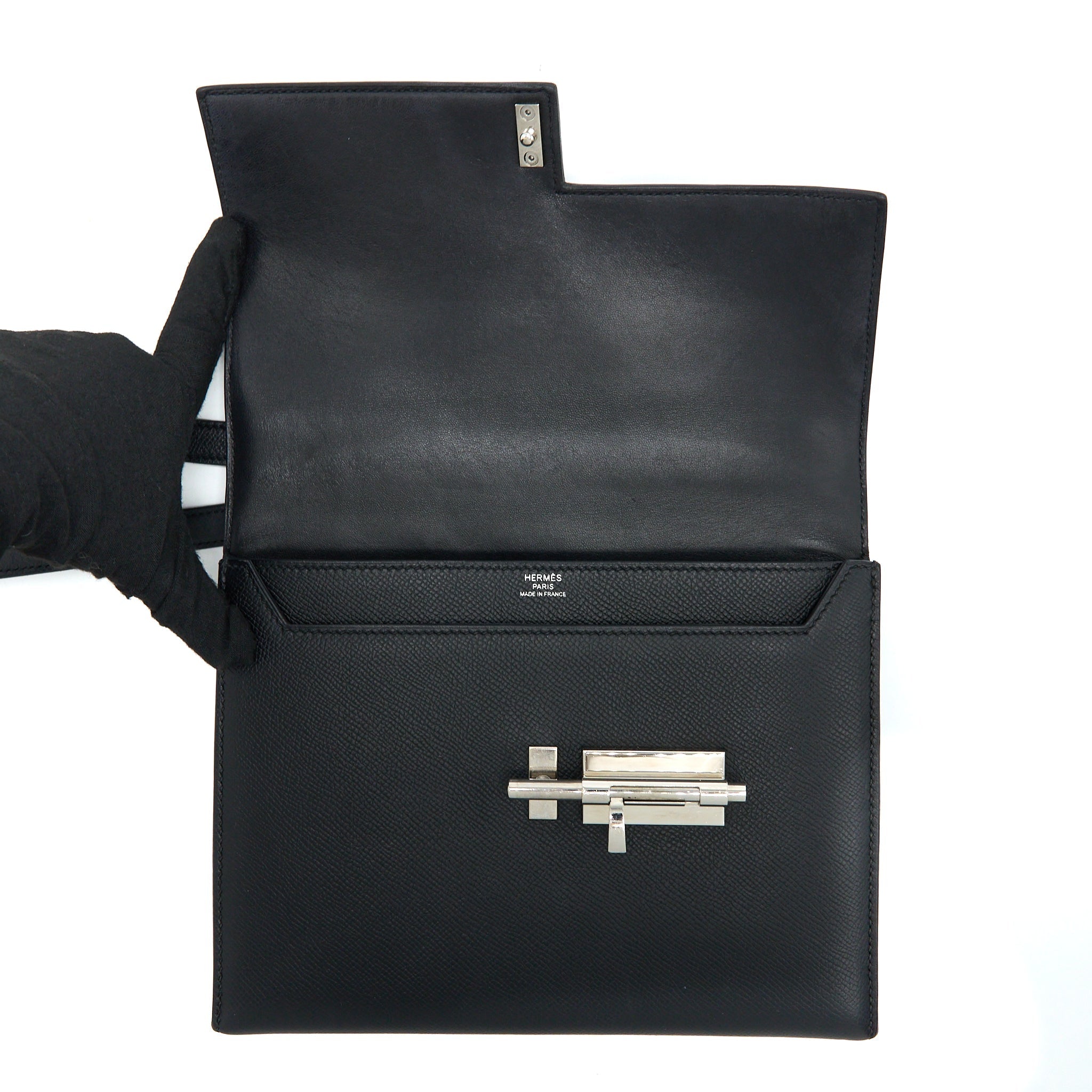 HERMES SAC VERROU 21 EPSOM BLACK SHW