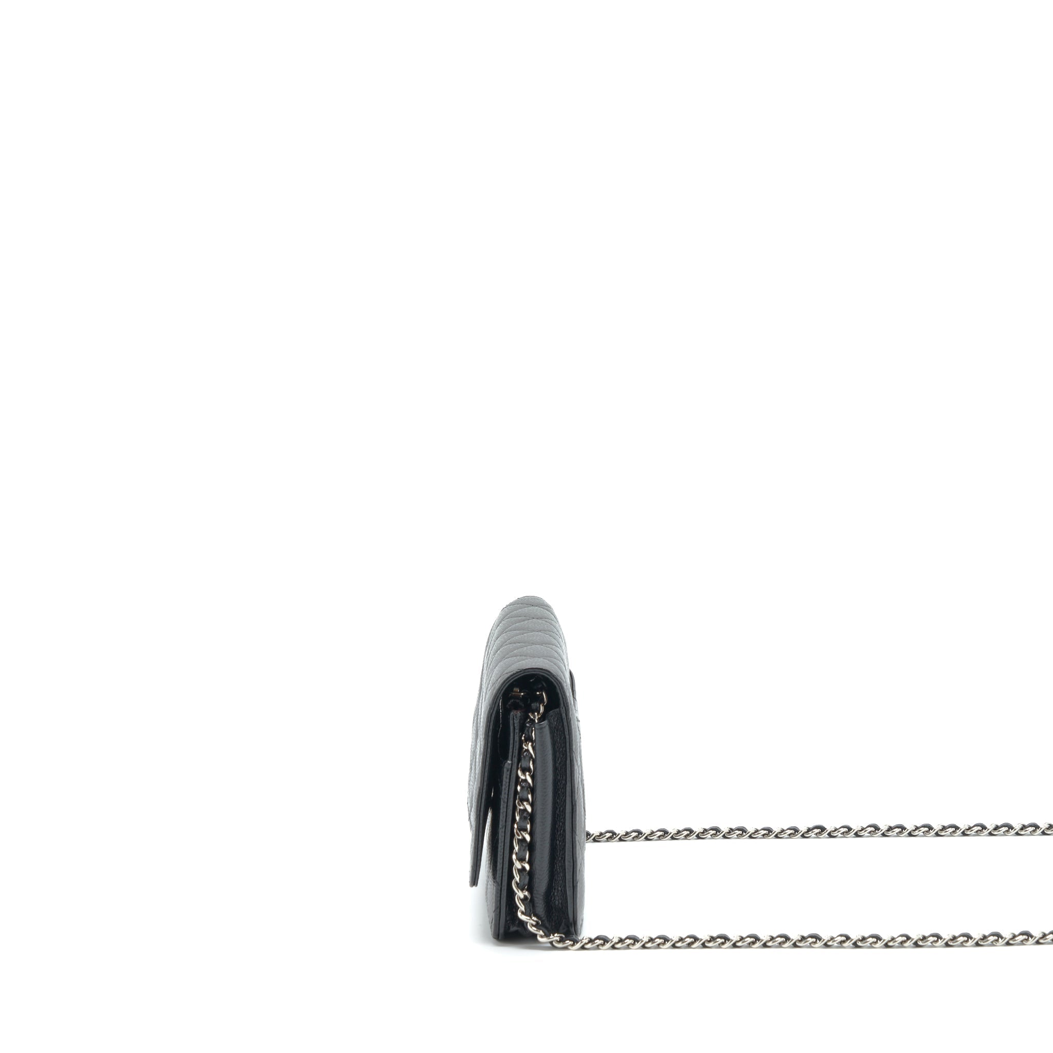 CHANEL CLASSIC WALLET ON CHAIN CAVIAR BLACK SHW