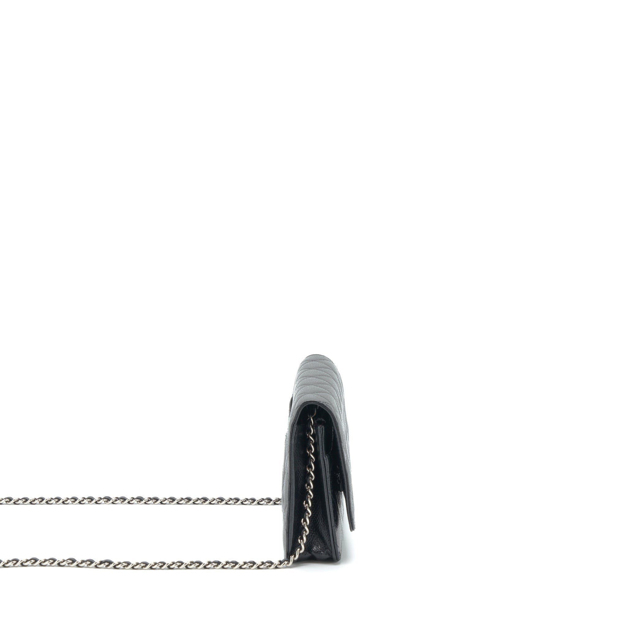 CHANEL CLASSIC WALLET ON CHAIN CAVIAR BLACK SHW