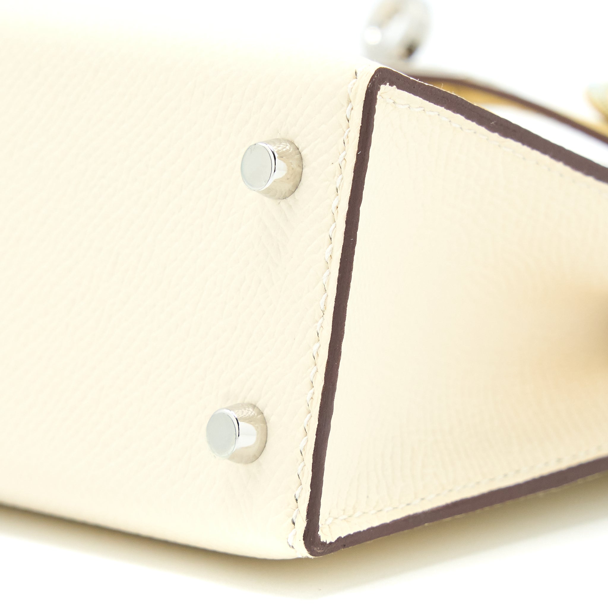 HERMES MINI KELLY II EPSOM NATA/SESAME/JAUNE POUSSIN SHW