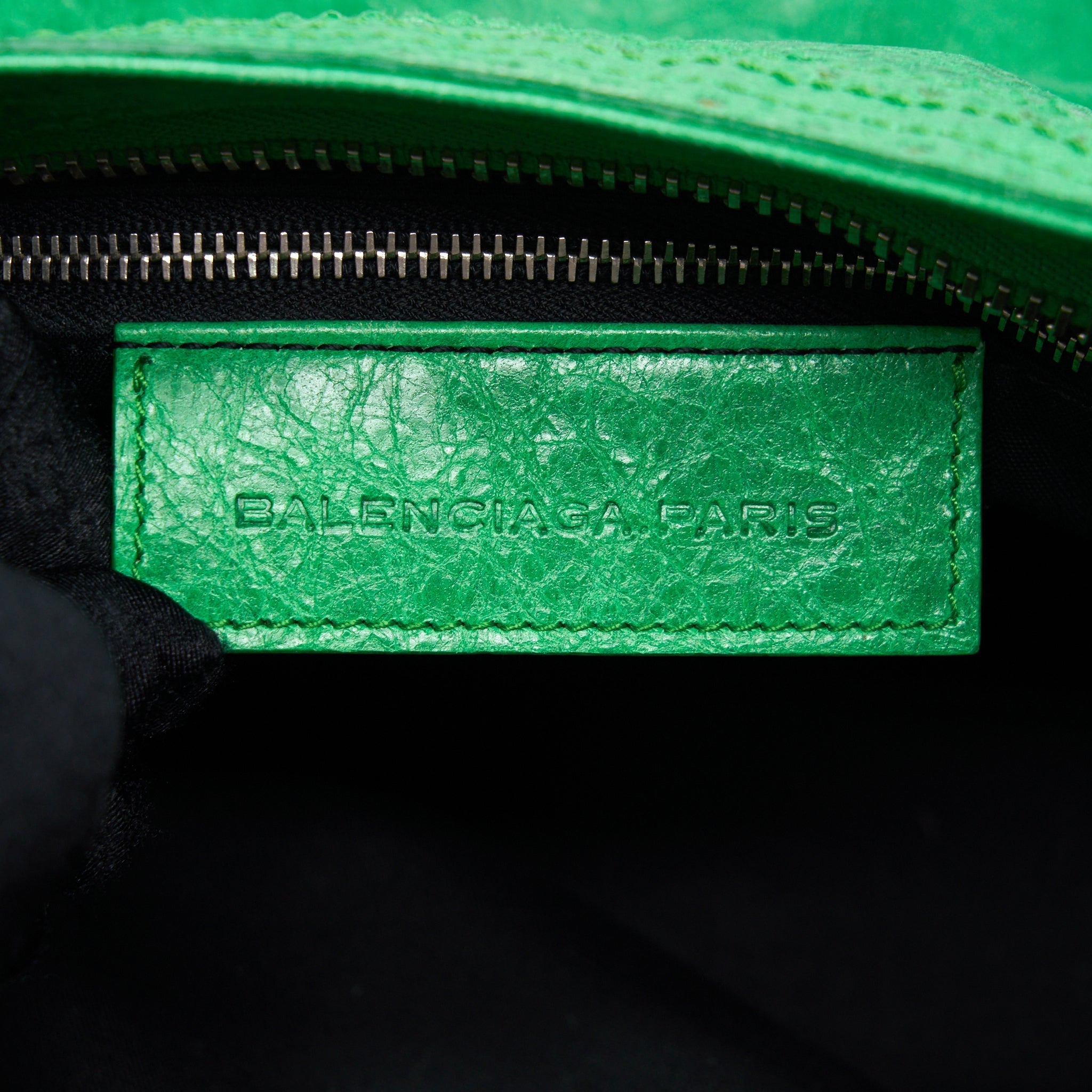 BALENCIAGA LACE CITY BAG GREEN SHW