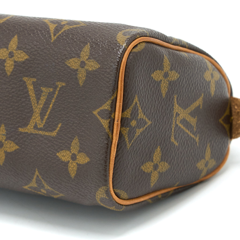 LOUIS VUITTON VINTAGE NANO SPEEDY MONOGRAM CANVAS GHW