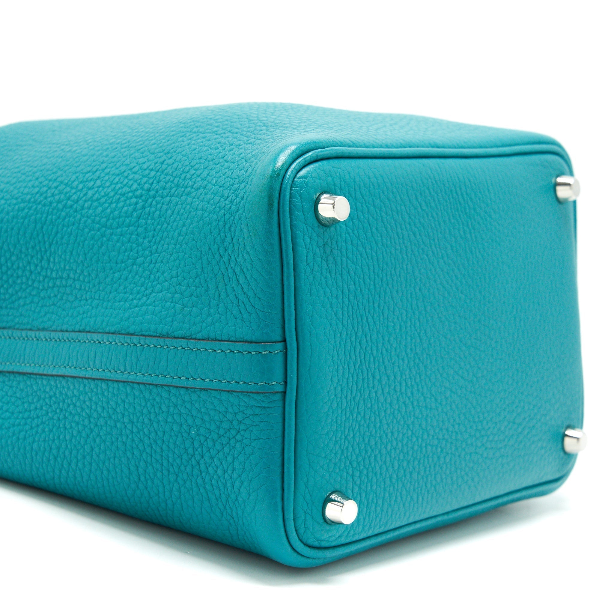 HERMES PICOTIN 18 LOCK BAG 7F BLUE PAON SHW