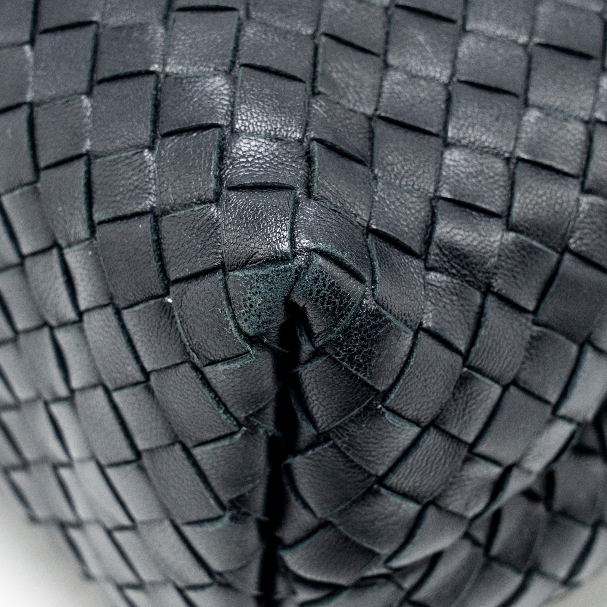 BOTTEGA VENETA OLYMPIA BAG LEATHER BLACK WITH BLACK HARDWARE