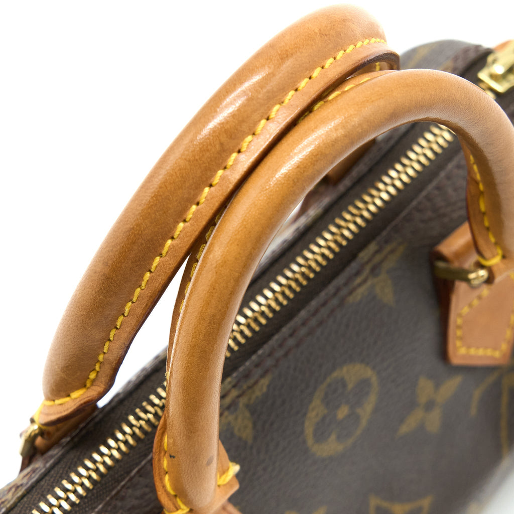 LOUIS VUITTON VINTAGE NANO SPEEDY MONOGRAM CANVAS GHW