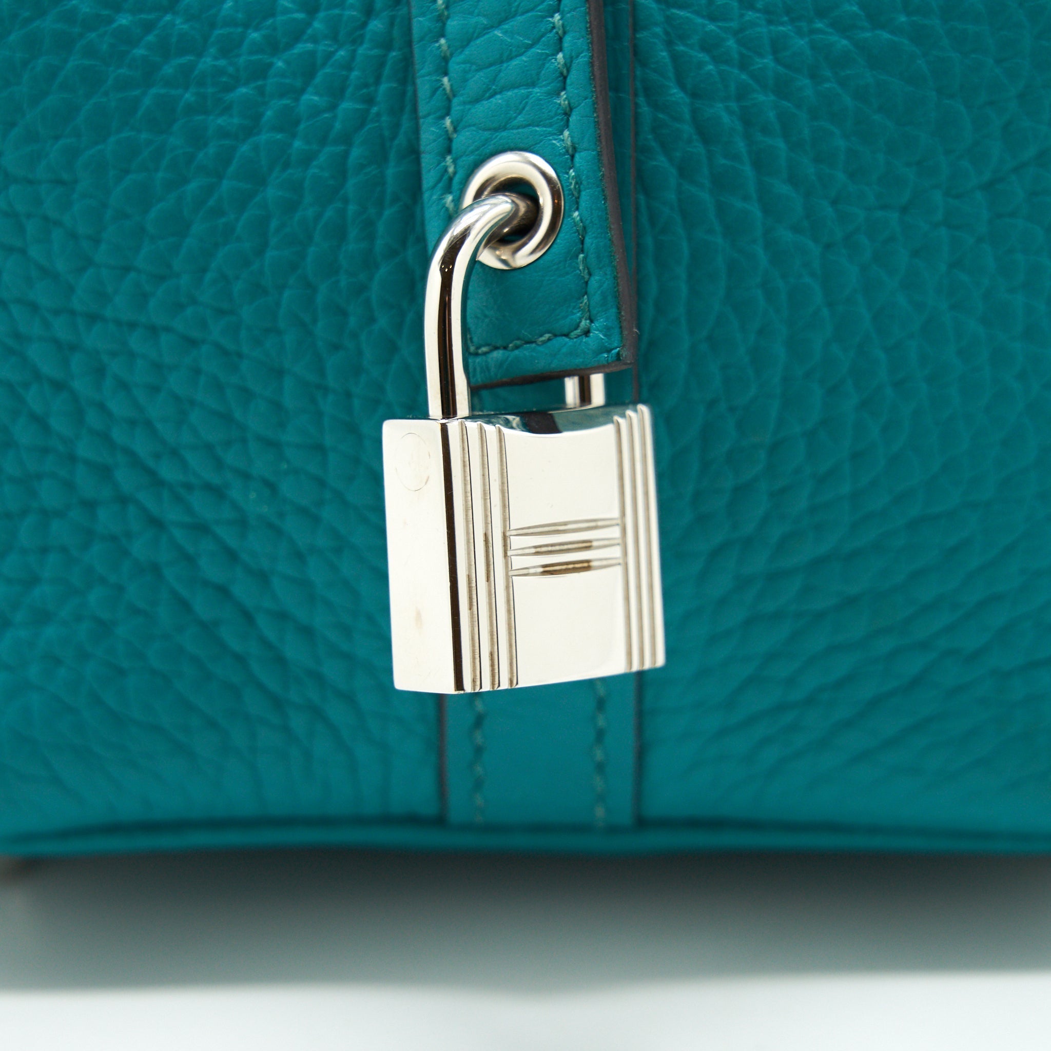 HERMES PICOTIN 18 LOCK BAG 7F BLUE PAON SHW