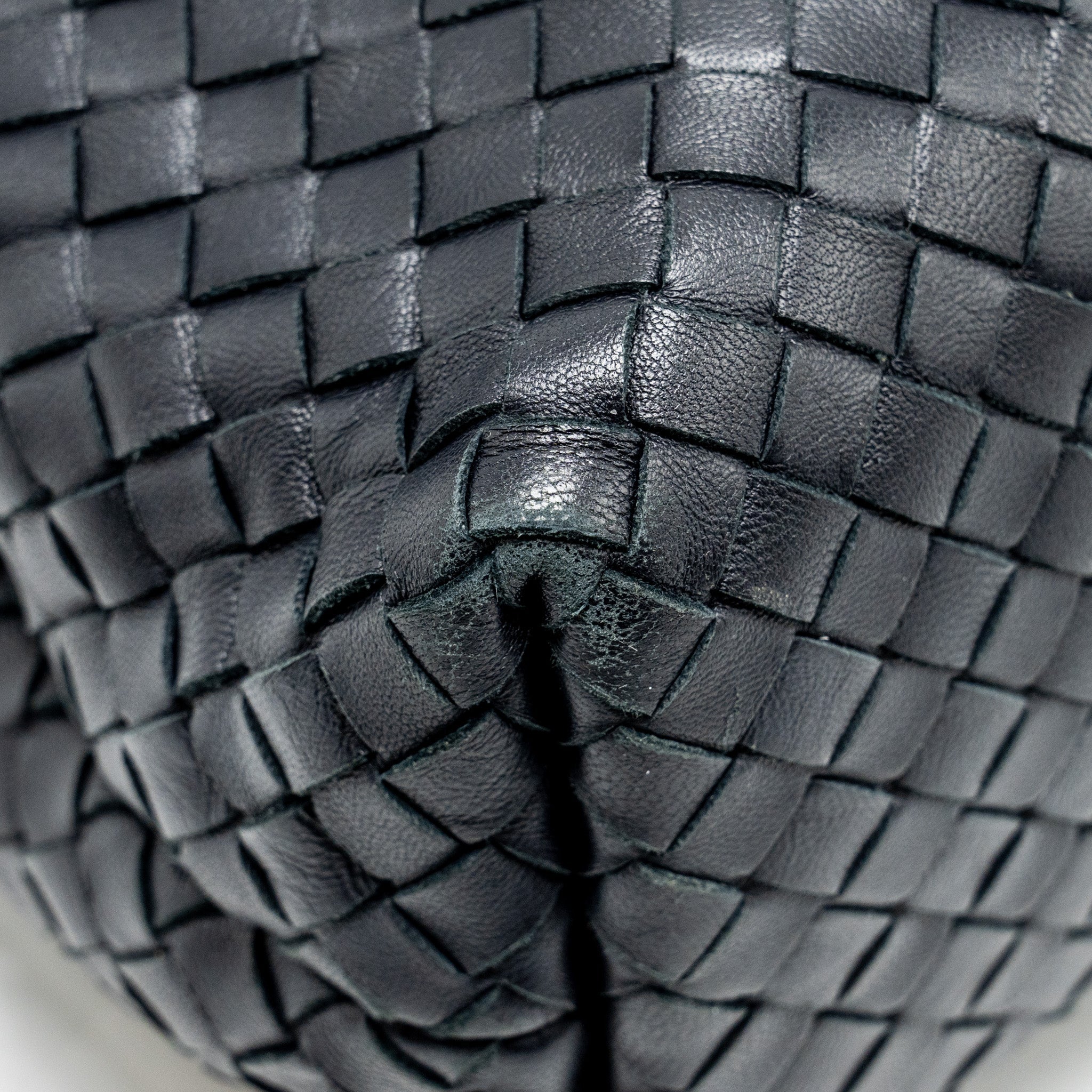 BOTTEGA VENETA OLYMPIA BAG LEATHER BLACK WITH BLACK HARDWARE