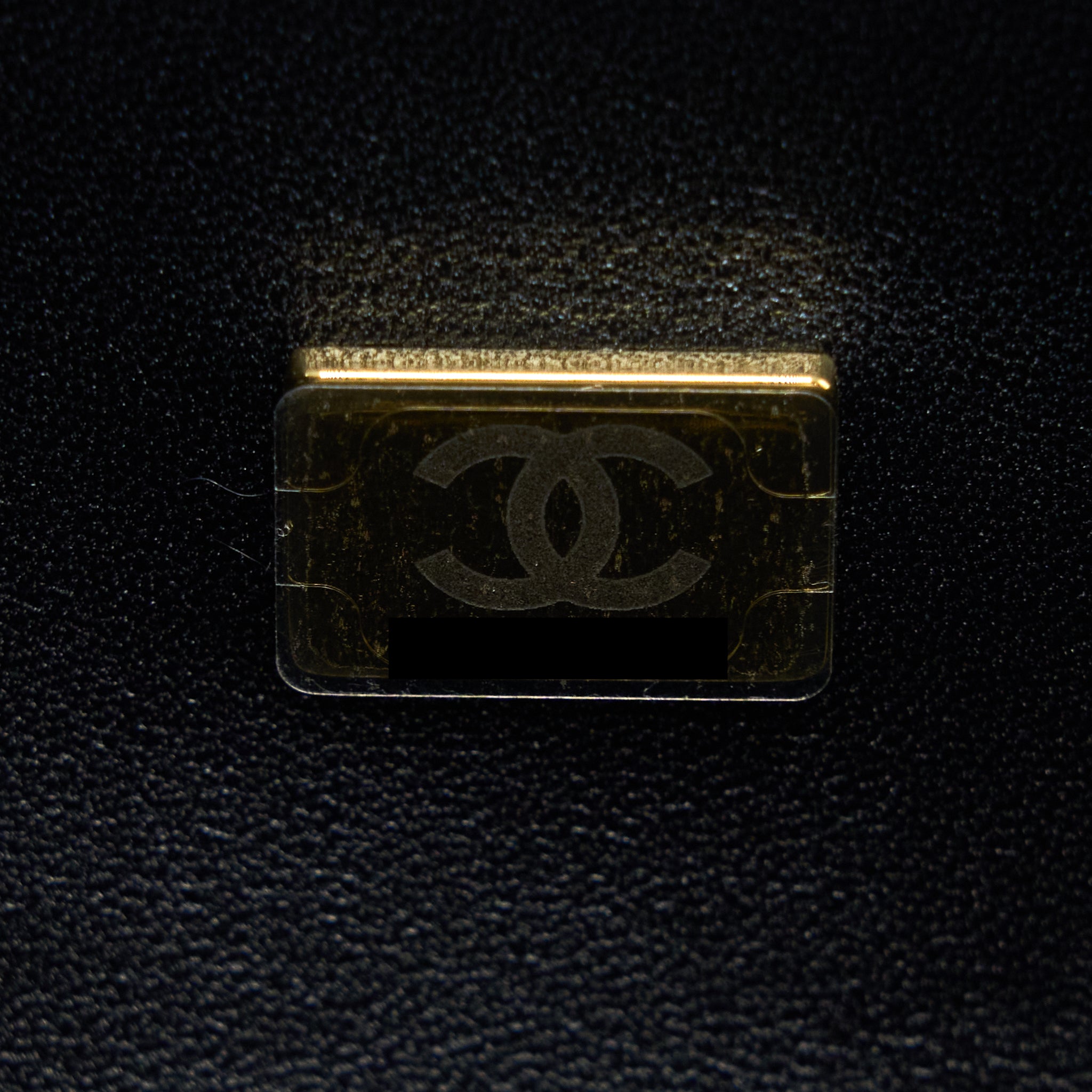 CHANEL SMALL BOY BAG CAVIAR BLACK WITH BRUSHED GHW(MICROCHIP)