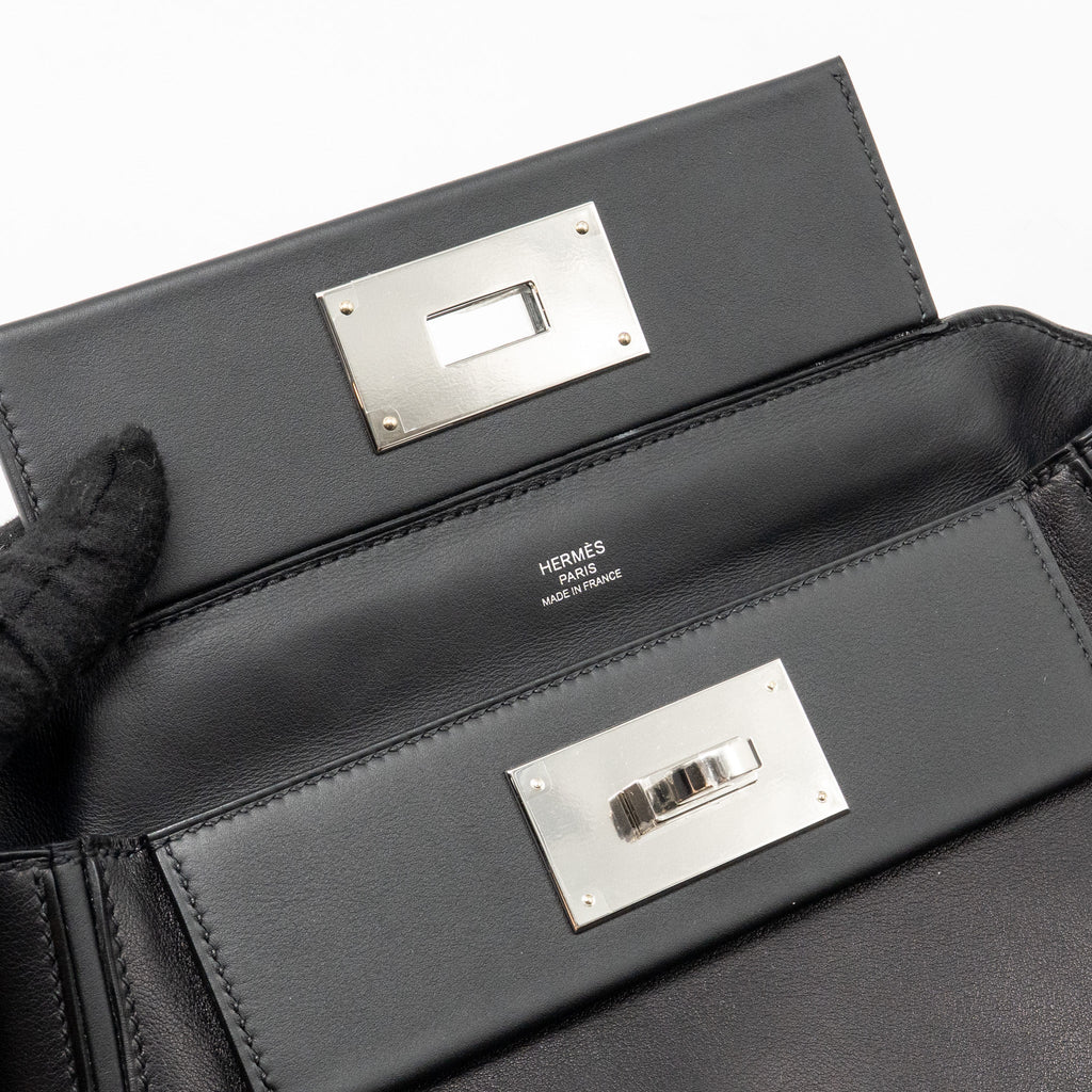 HERMES MINI 2424 24/24-21 BAG SWIFT BLACK SHW