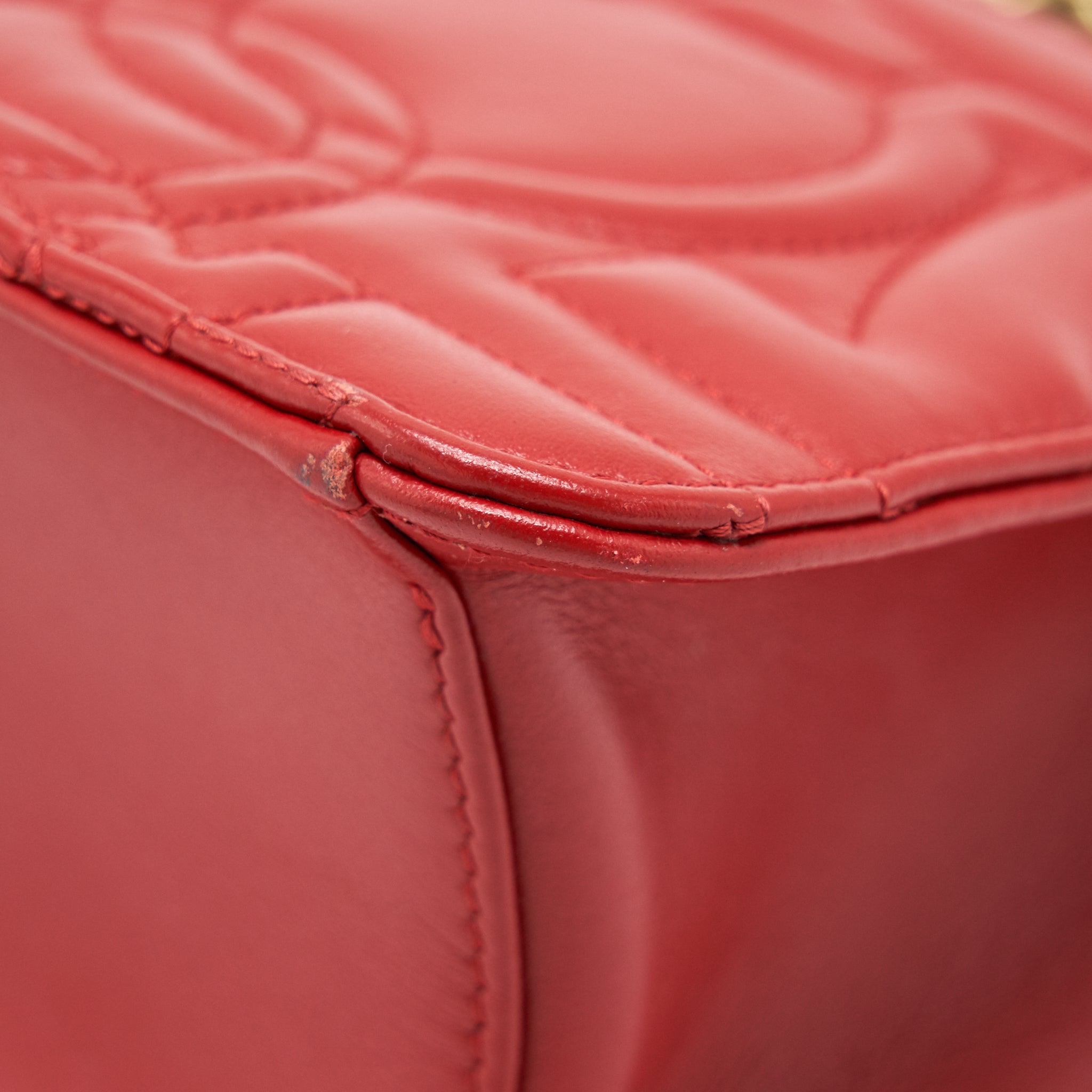 SALVATORE FERRAGAMO GANCINI FLAP BAG CALFSKIN RED GHW