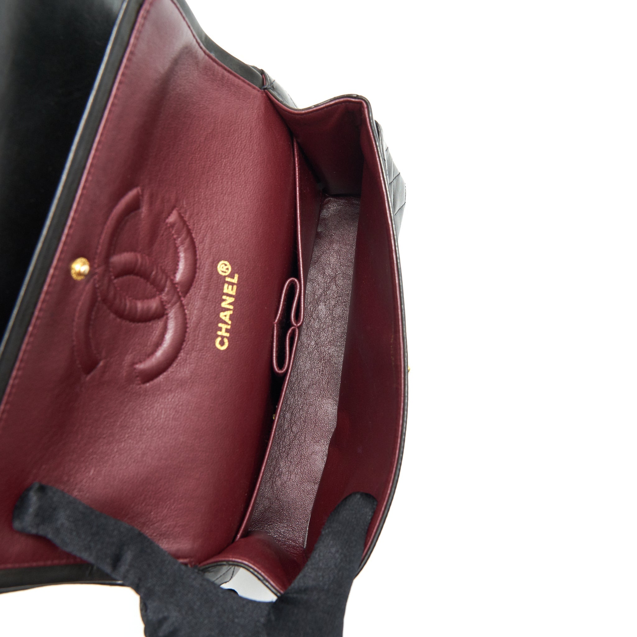 CHANEL VINTAGE CLASSIC FLAP MEDIUM IN BLACK GHW