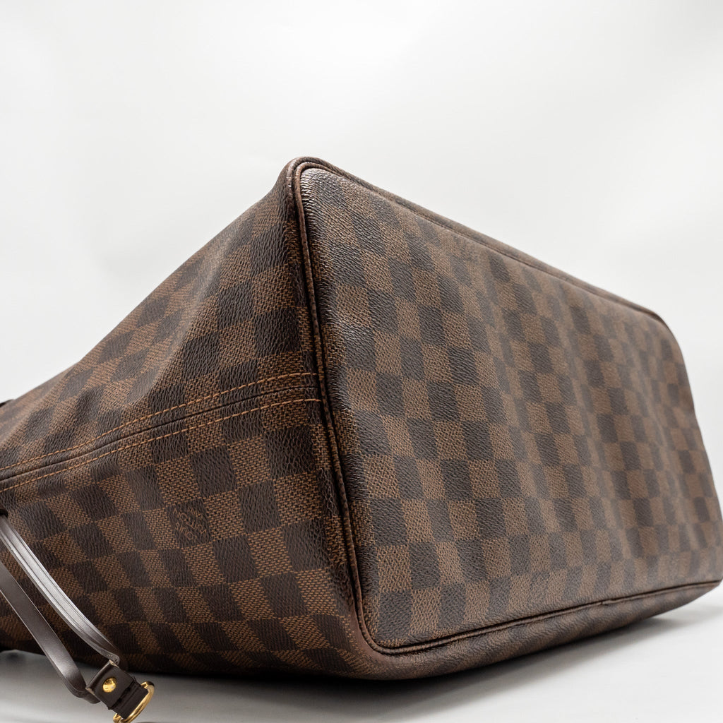 LOUIS VUITTON NEVERFULL GM DAMIER EBENE WITH GHW