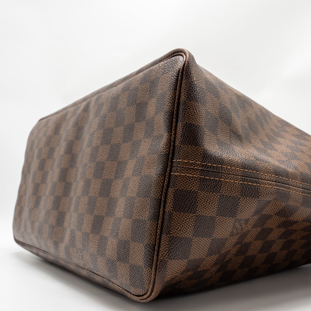 LOUIS VUITTON NEVERFULL GM DAMIER EBENE WITH GHW