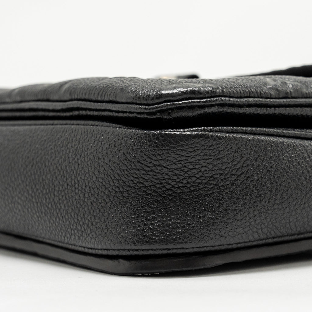 LOUIS VUITTON POCHETTE METIS MONOGRAM EMPREINTE BLACK GHW