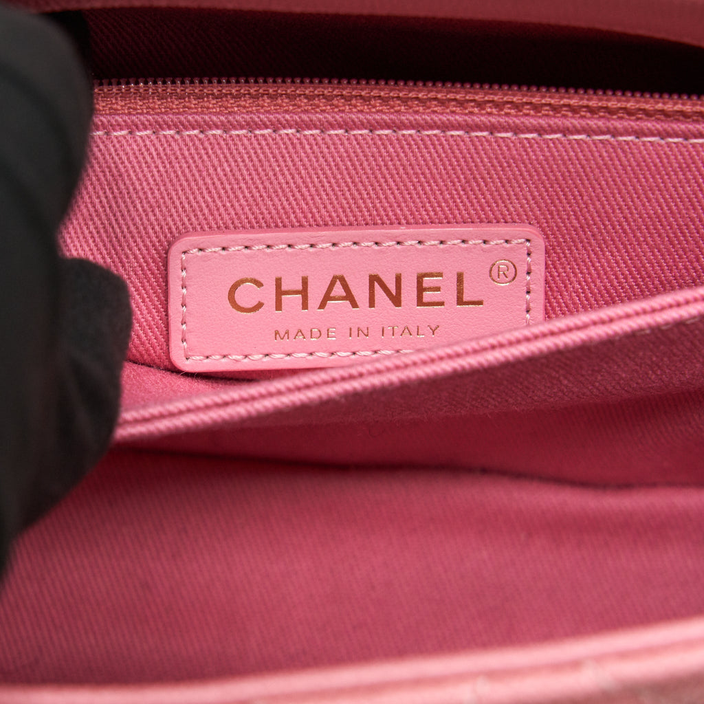 CHANEL SMALL COCO HANDLE 24CM CAVIAR PINK LGHW