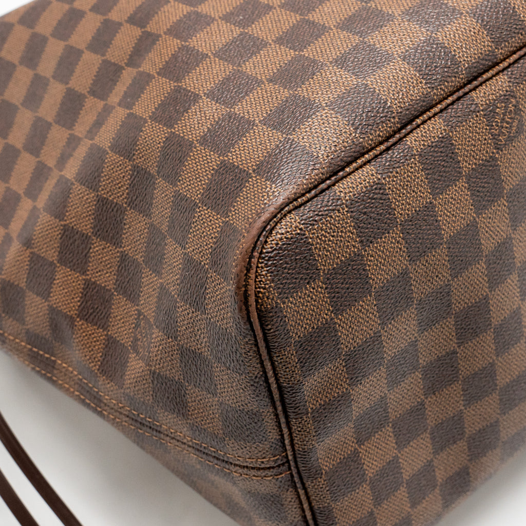 LOUIS VUITTON NEVERFULL GM DAMIER EBENE WITH GHW
