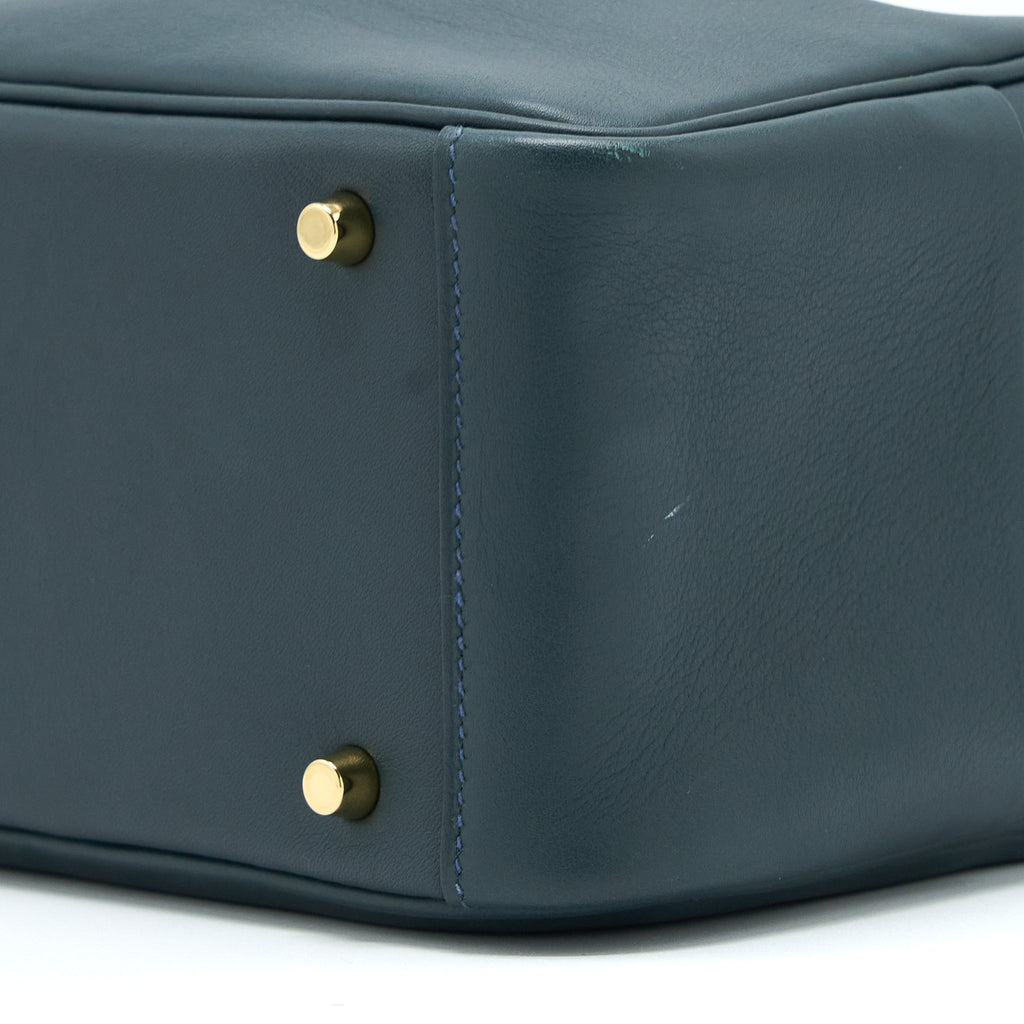 HERMES MINI LINDY SWIFT V0 VERT ROUSSEAU GHW