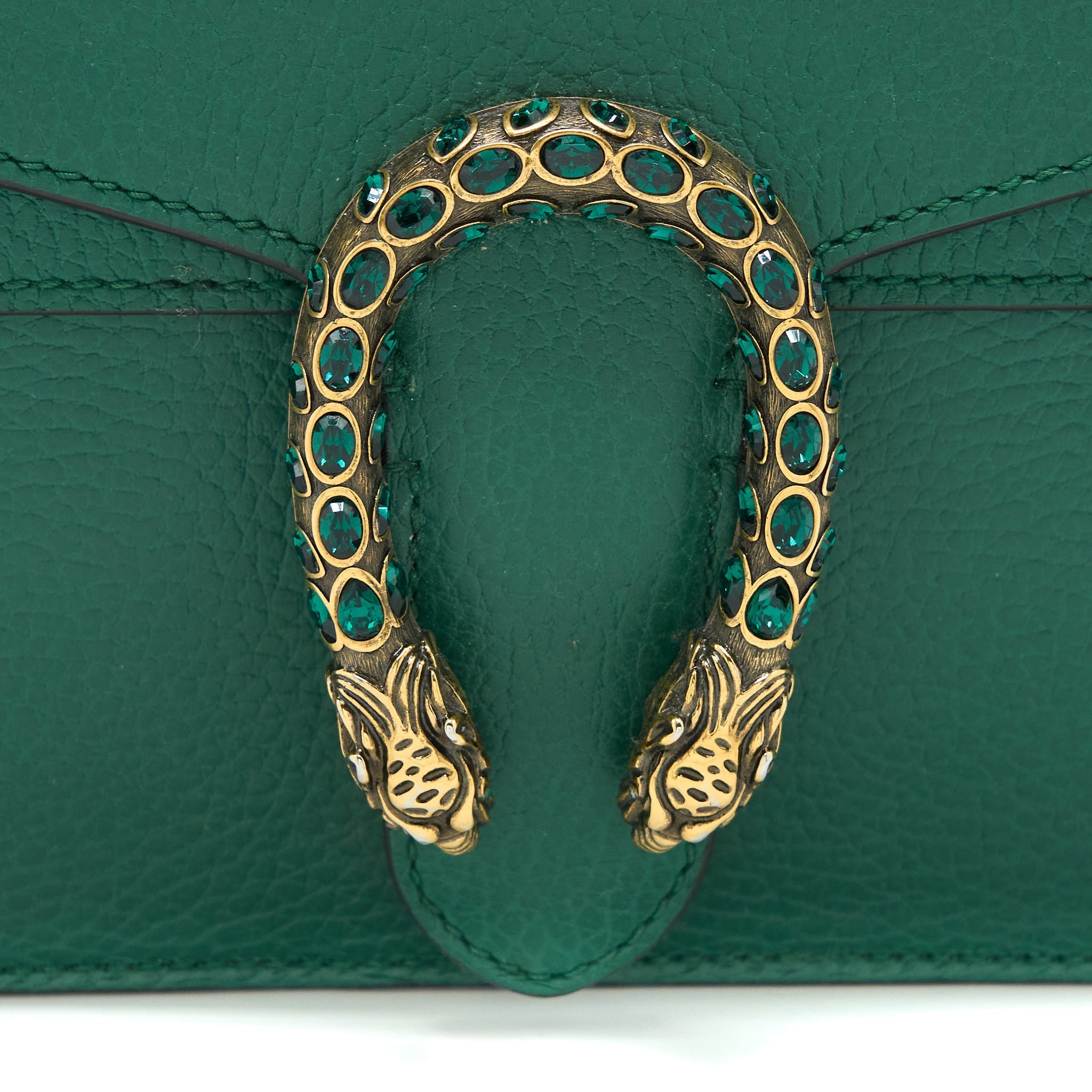 GUCCI MINI DIONYSUS BAG CALFSKIN GREEN GHW