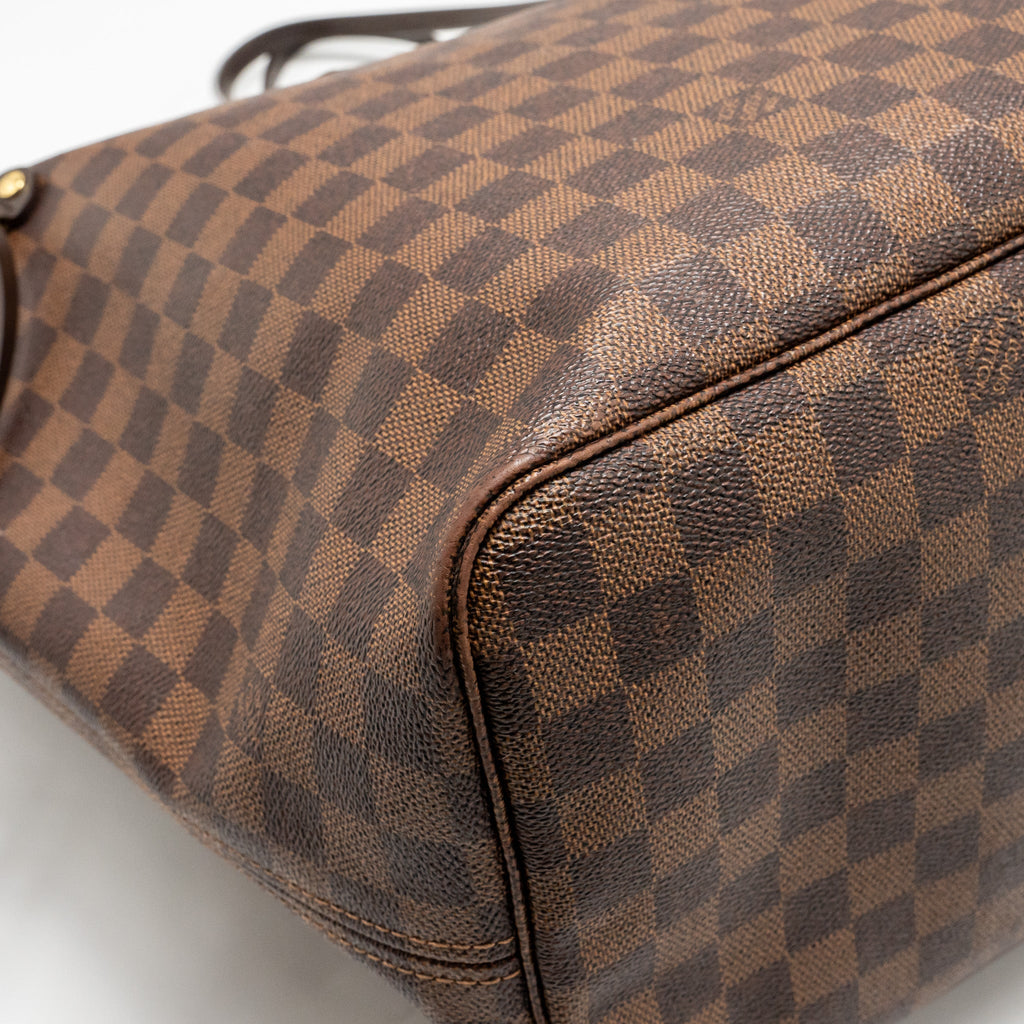 LOUIS VUITTON NEVERFULL GM DAMIER EBENE WITH GHW
