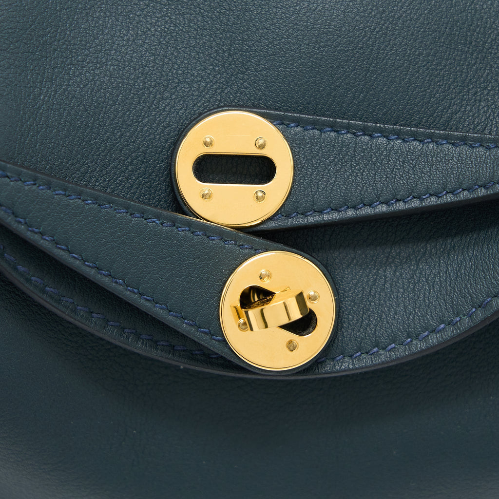HERMES MINI LINDY SWIFT V0 VERT ROUSSEAU GHW