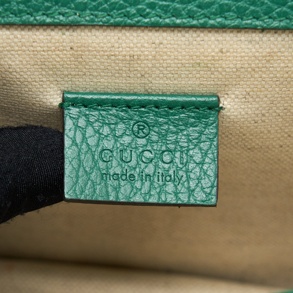 GUCCI MINI DIONYSUS BAG CALFSKIN GREEN GHW