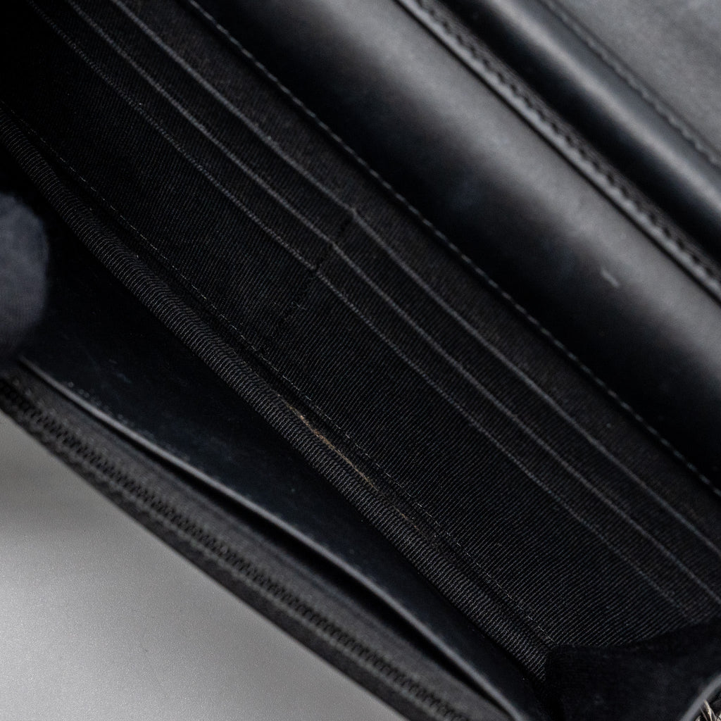 CHANEL 2.55 REISSUE LUCKY CHARMS WALLET ON CHAIN AGED CALFSKIN BLACK RUTHENIUM HARDWARE
