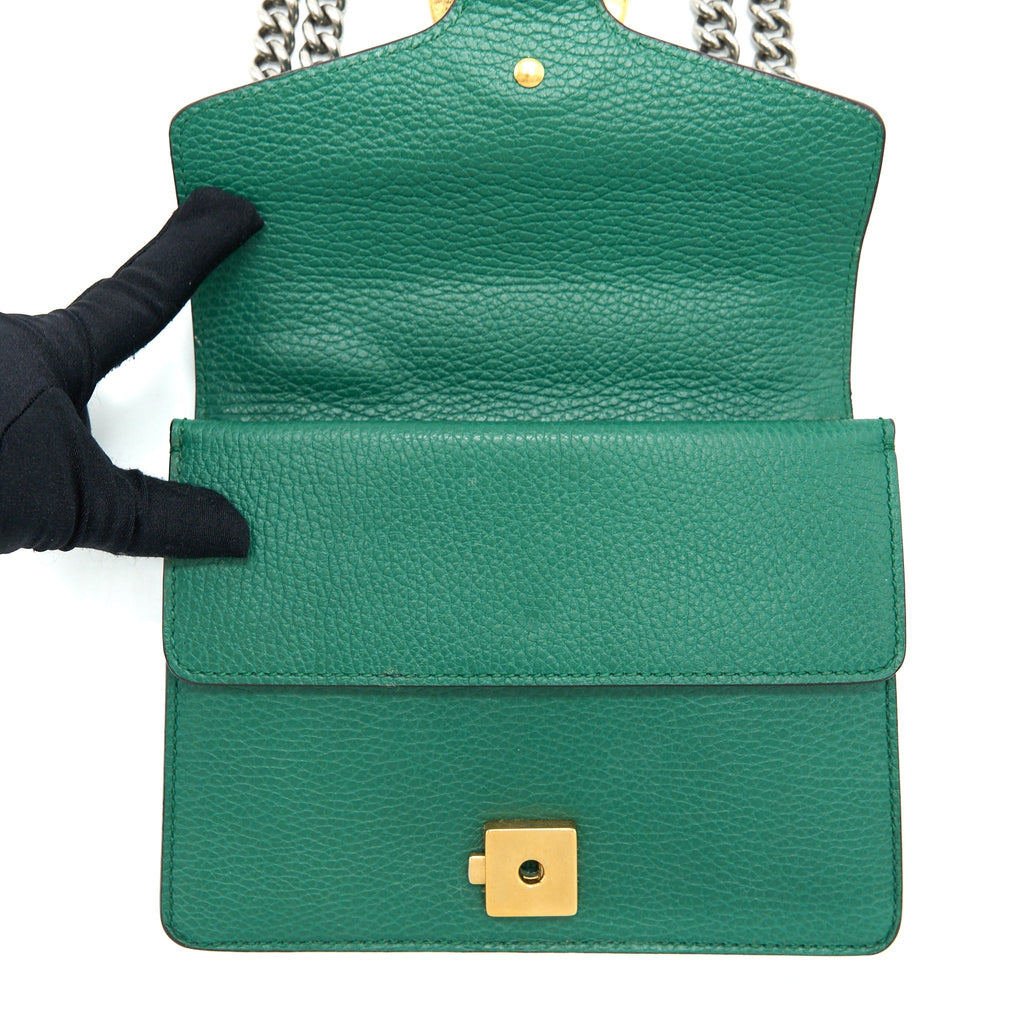 GUCCI MINI DIONYSUS BAG CALFSKIN GREEN GHW