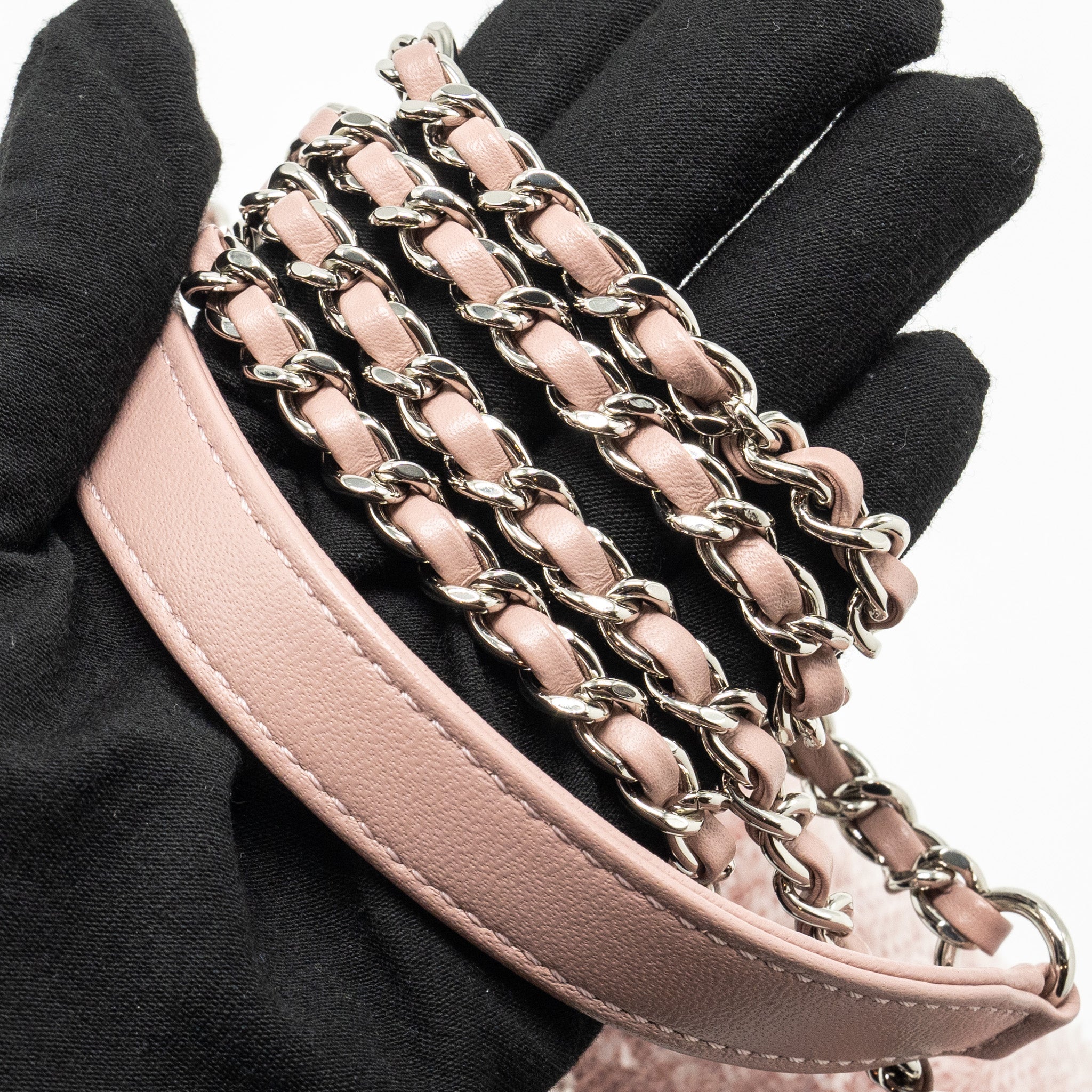 CHANEL 18S MINI WATERFALL FLAP BAG SEQUIN PINK/BLUE/YELLOW SHW