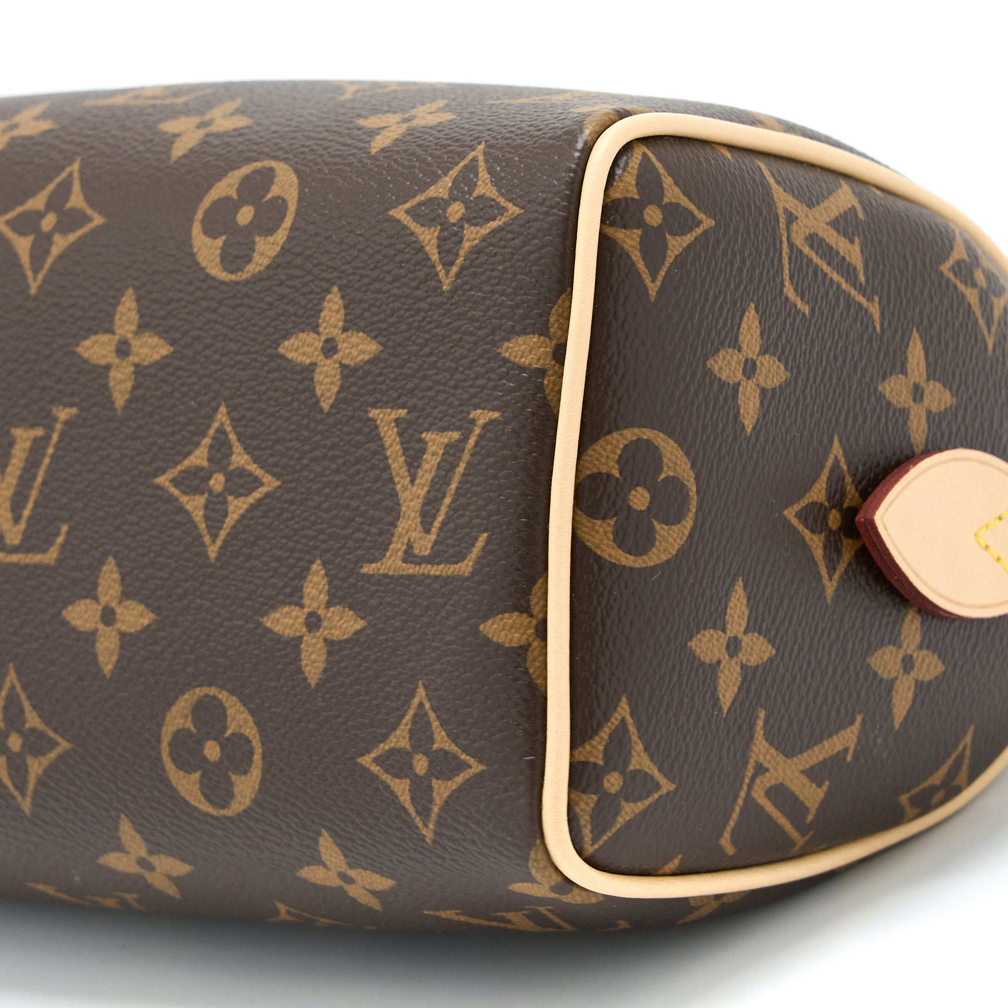 LOUIS VUITTON SPEEDY BANDOULIERE 20 MONOGRAM CANVAS WITH FUCHSIA STRAP