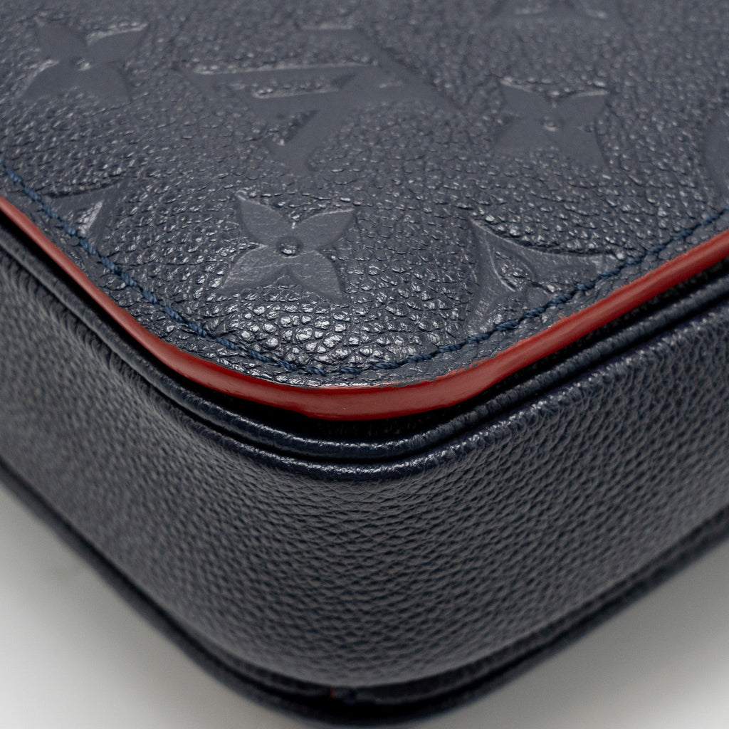 LOUIS VUITTON POCHETTE METIS MONOGRAM EMPREINTE MARINE/ROUGE GHW