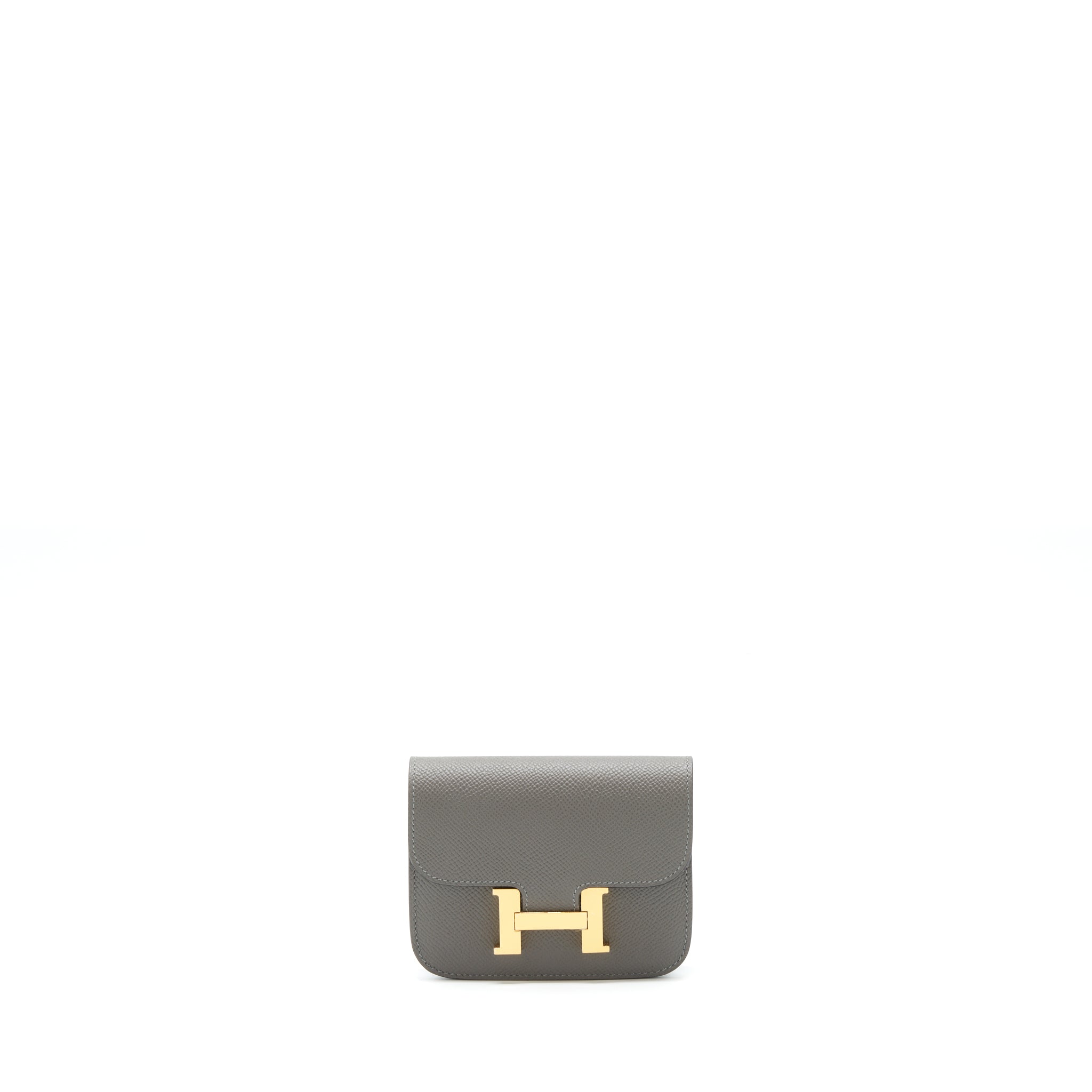 HERMES CONSTANCE SLIM EPSOM 0L GRIS MEYER GHW