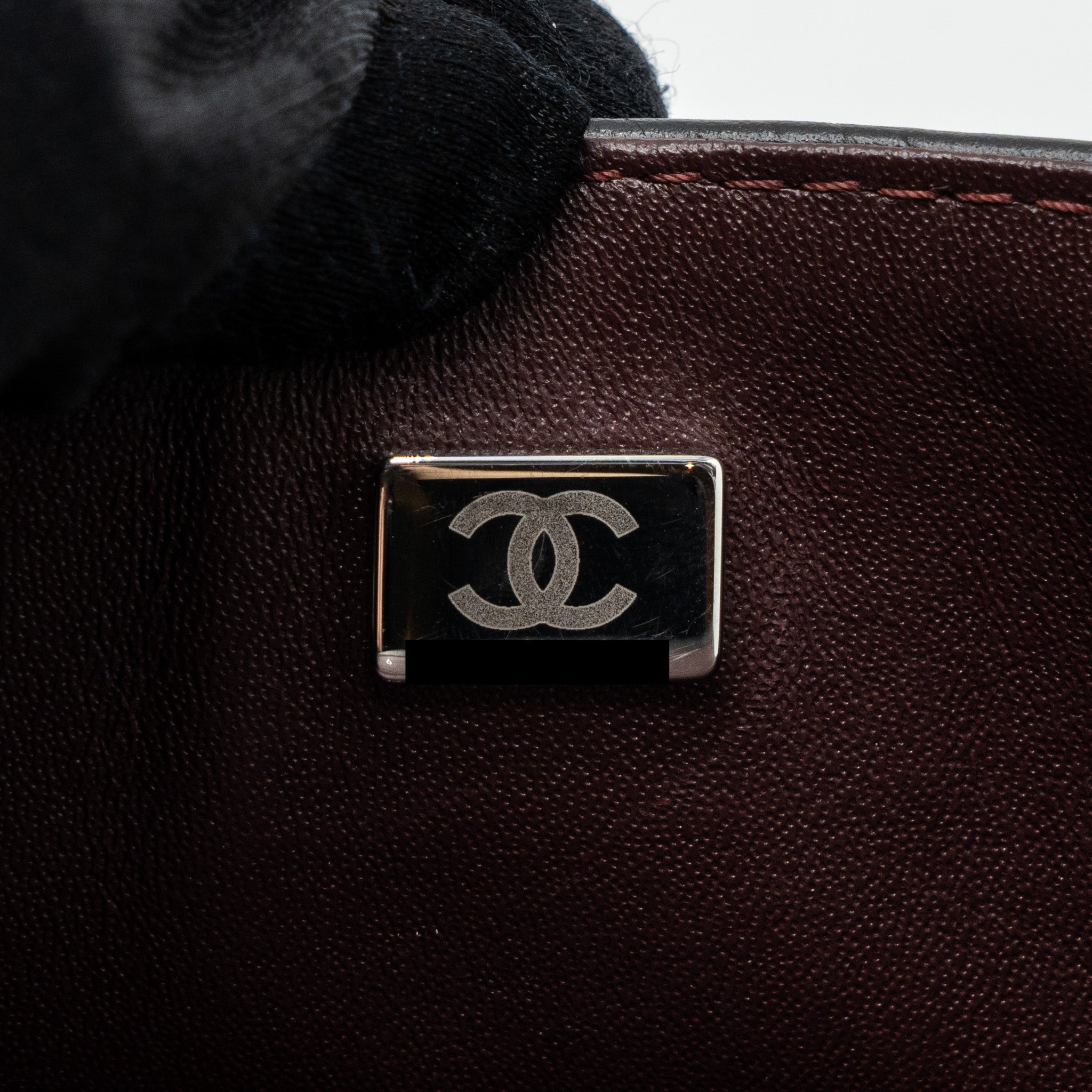 CHANEL 2.55 SMALL REISSUE FLAP BAG AGED CALFSKIN BLACK RUTHENIUM HARDWARE (MICROCHIP)