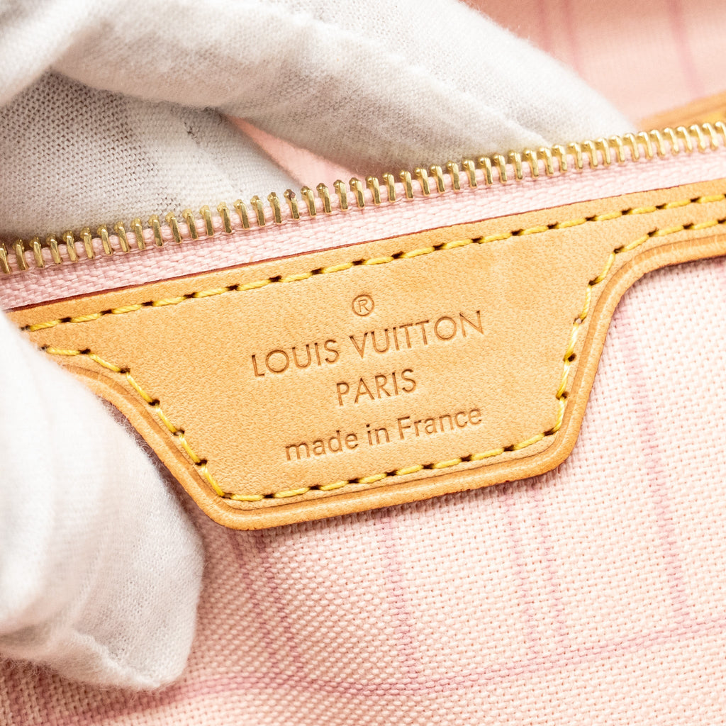 LOUIS VUITTON NEVERFULL MM DAMIER AZUR CANVAS GHW