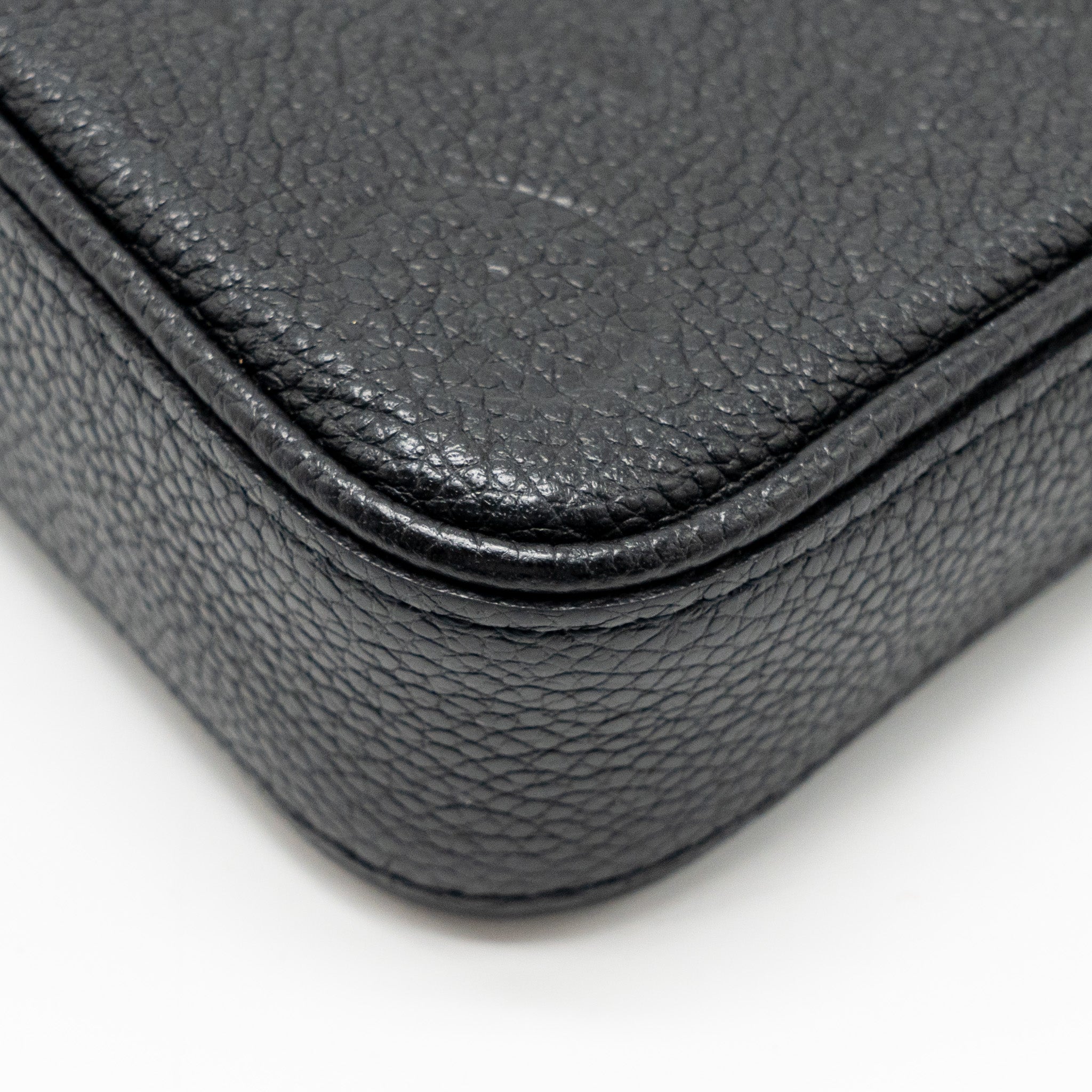 LOUIS VUITTON EASY POUCH ON STRAP EMPREINTE MONOGRAM BLACK GHW
