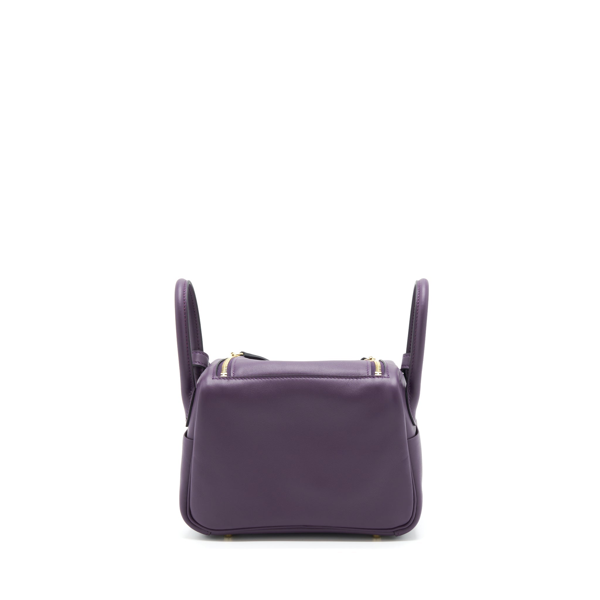 HERMES MINI LINDY SWIFT CASSIS/BLEU ROYAL GHW