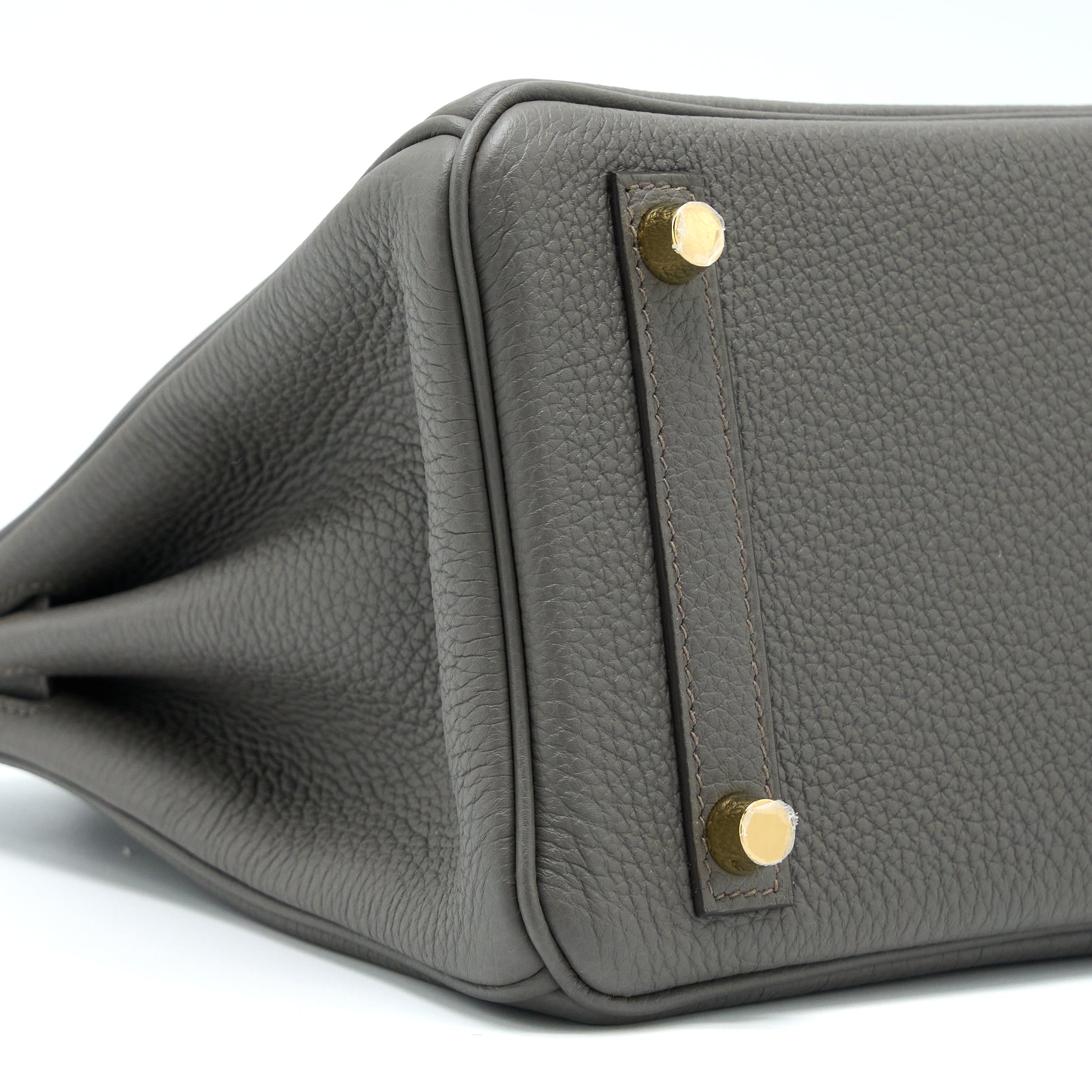 HERMES BIRKIN 25 TOGO 8F GRIS ETAIN GHW