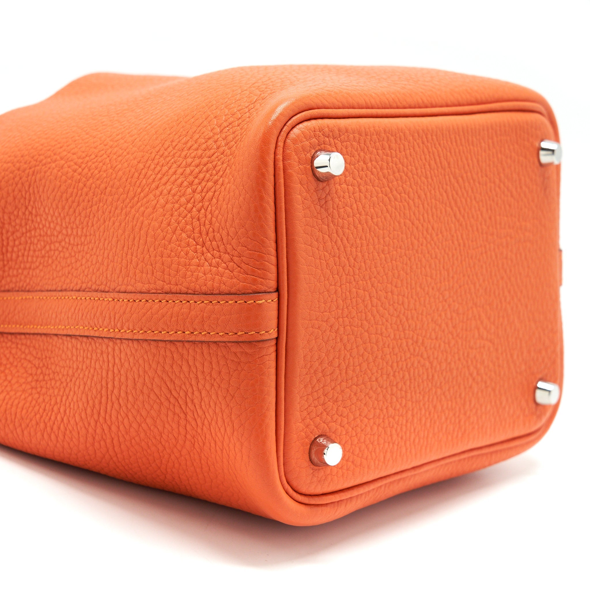 HERMES PICOTIN 18 LOCK BAG ORANGE SHW