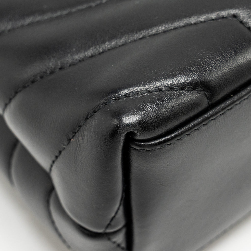 SAINT LAURENT/YSL SMALL LOULOU BAG CALFSKIN SO BLACK