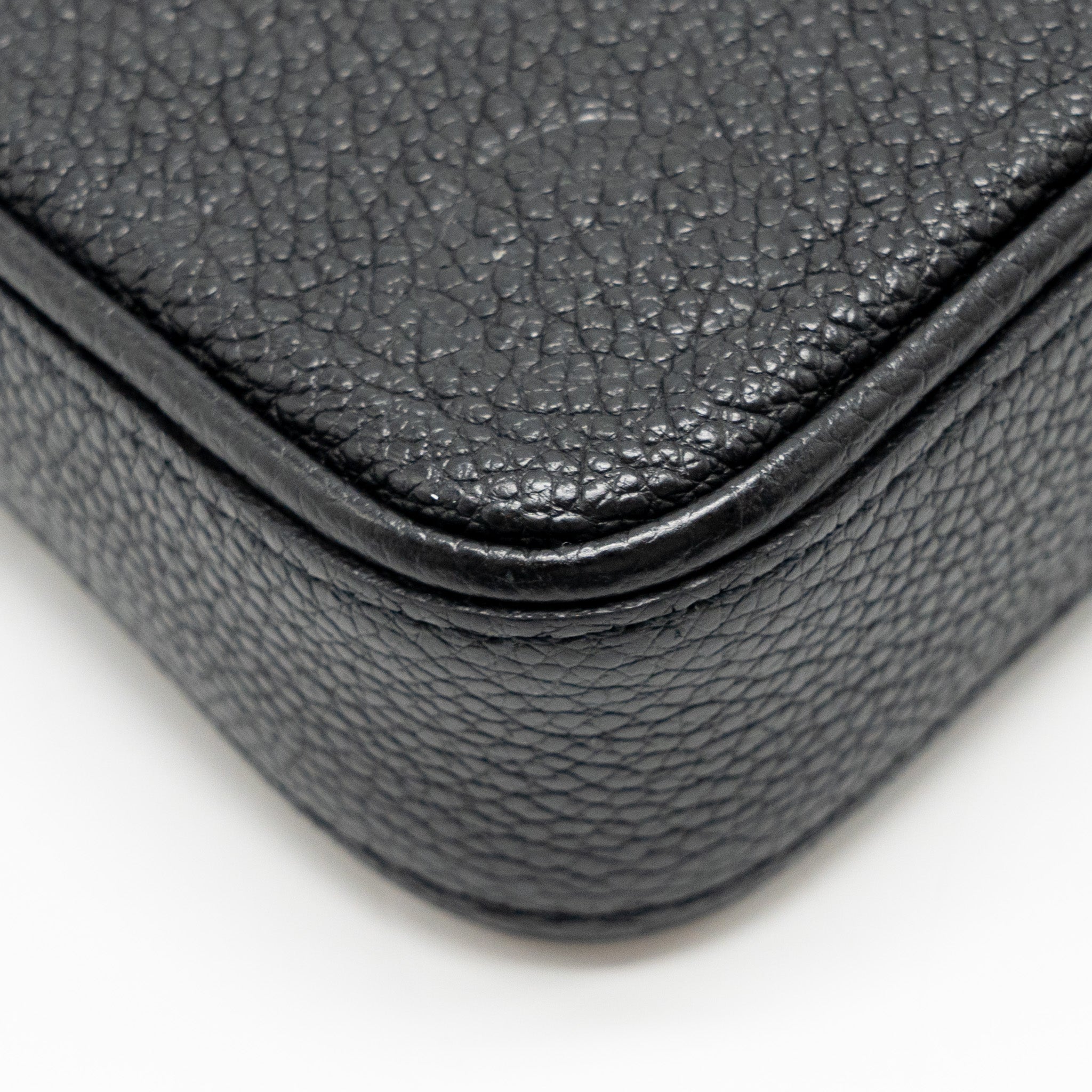 LOUIS VUITTON EASY POUCH ON STRAP EMPREINTE MONOGRAM BLACK GHW