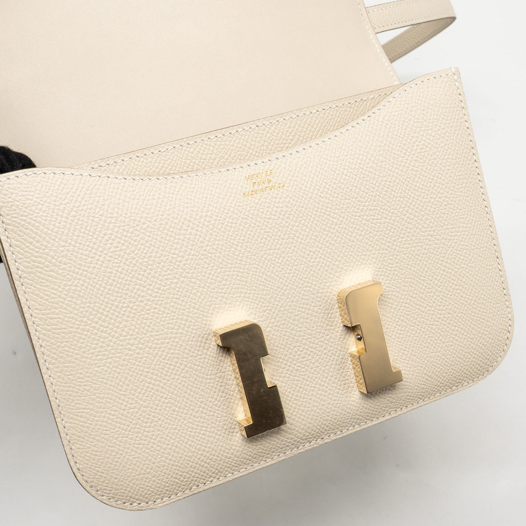 HERMES MINI CONSTANCE EPSOM CRAIE LGHW