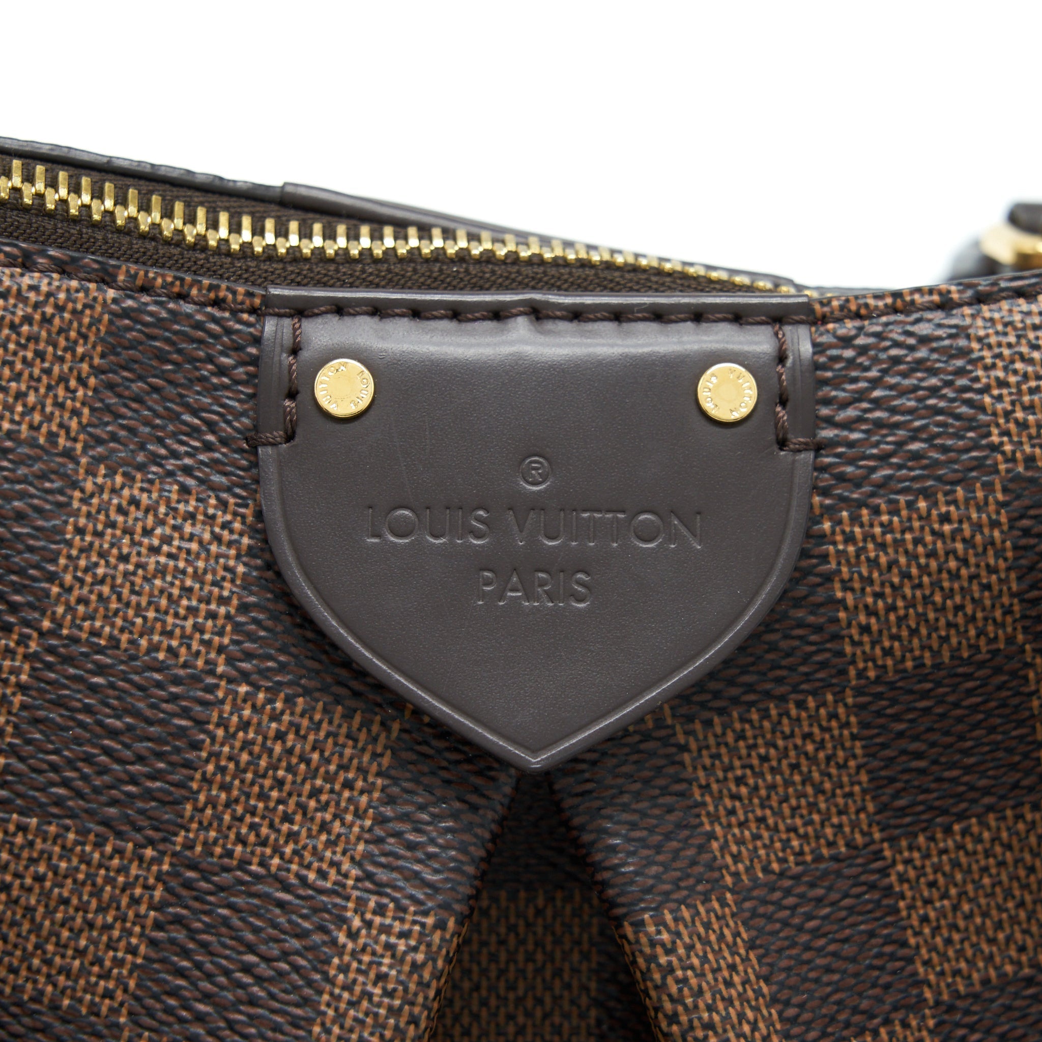 LOUIS VUITTON SIENA MM SHOULDER BAG DAMIER EBENE GHW