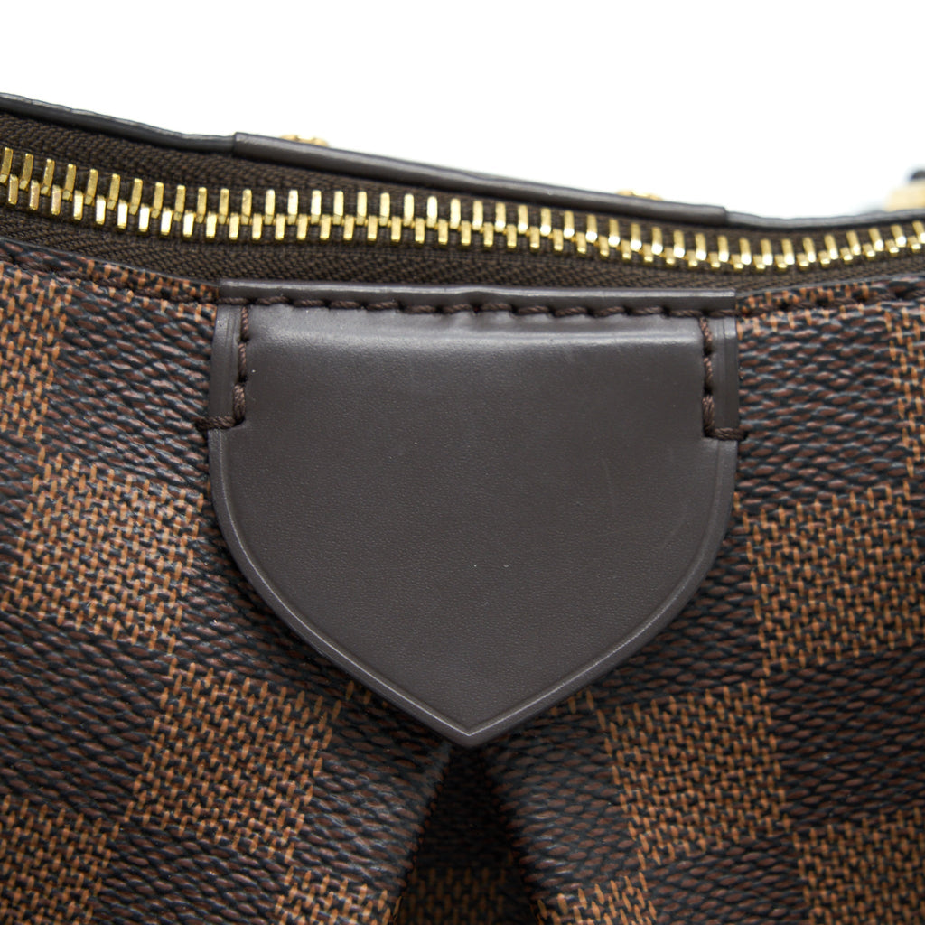 LOUIS VUITTON SIENA MM SHOULDER BAG DAMIER EBENE GHW