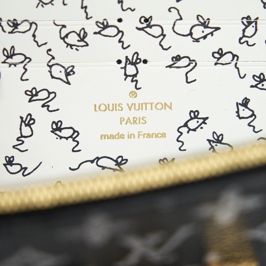LOUIS VUITTON TWIST CHAIN WALLET MONOGRAM CATOGRAM CAT BLACK
