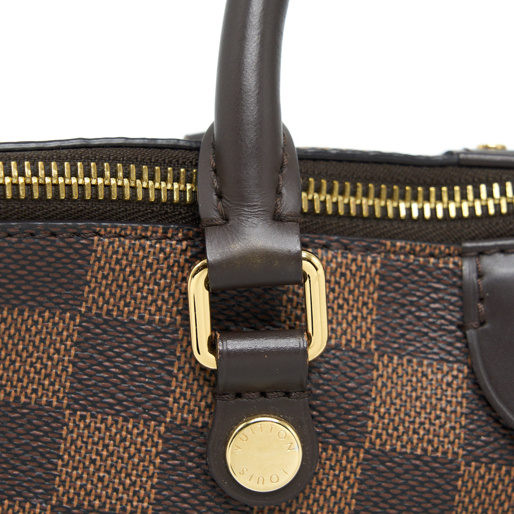 LOUIS VUITTON SIENA MM SHOULDER BAG DAMIER EBENE GHW
