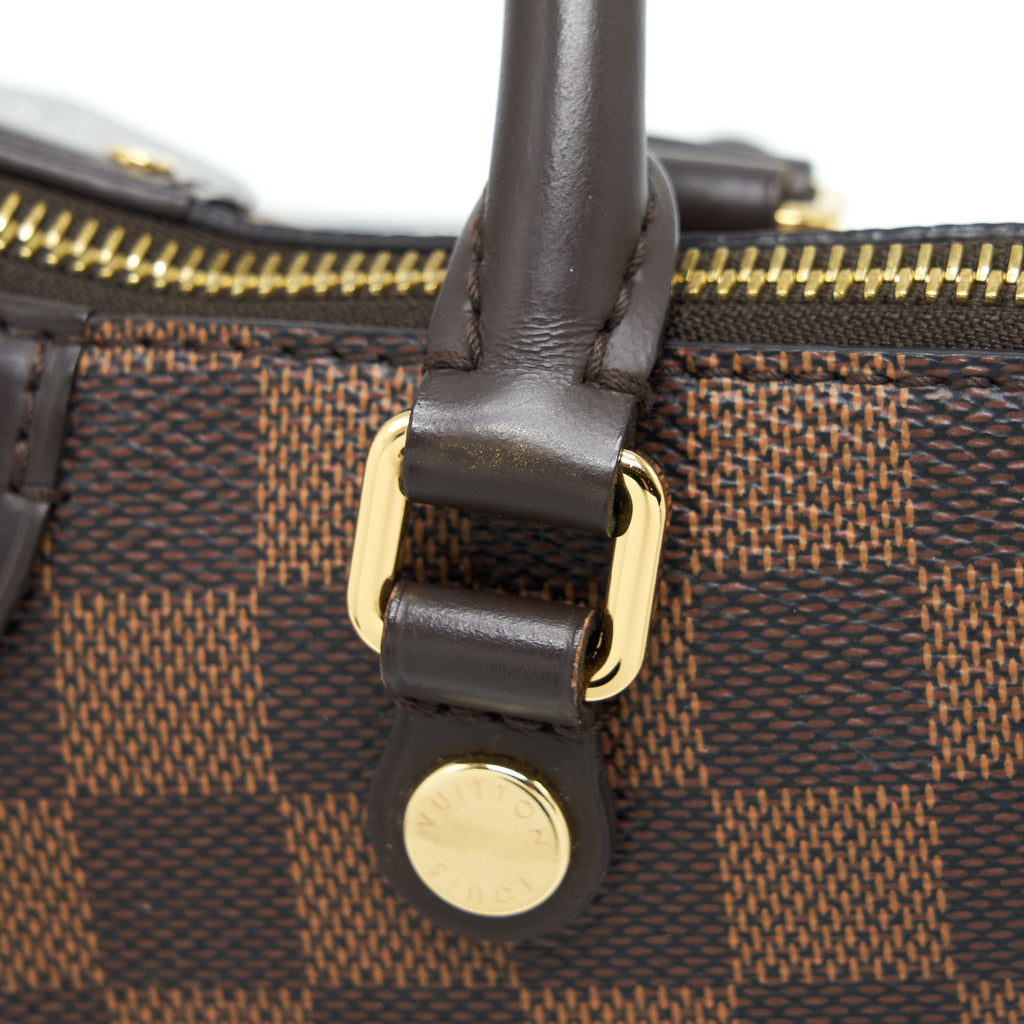 LOUIS VUITTON SIENA MM SHOULDER BAG DAMIER EBENE GHW
