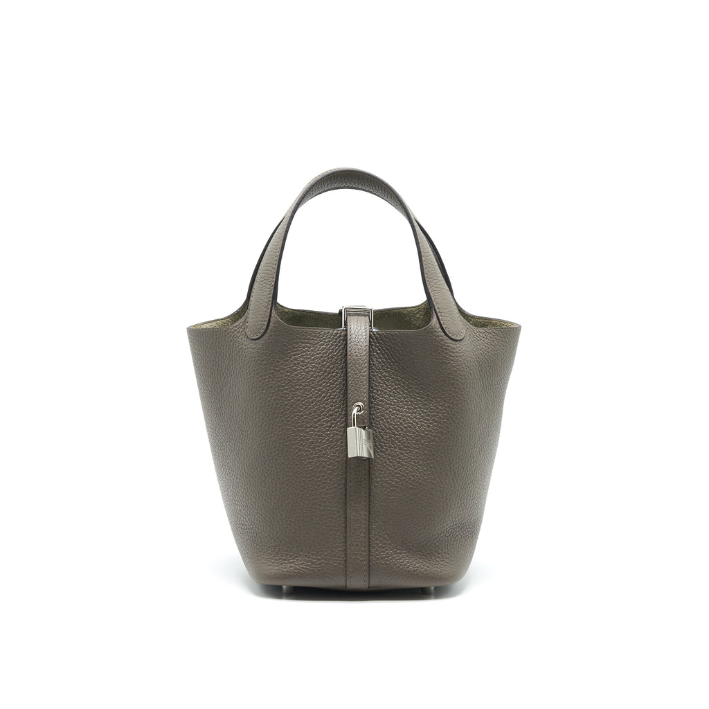 HERMES PICOTIN 18 GRIS ETAIN SHW