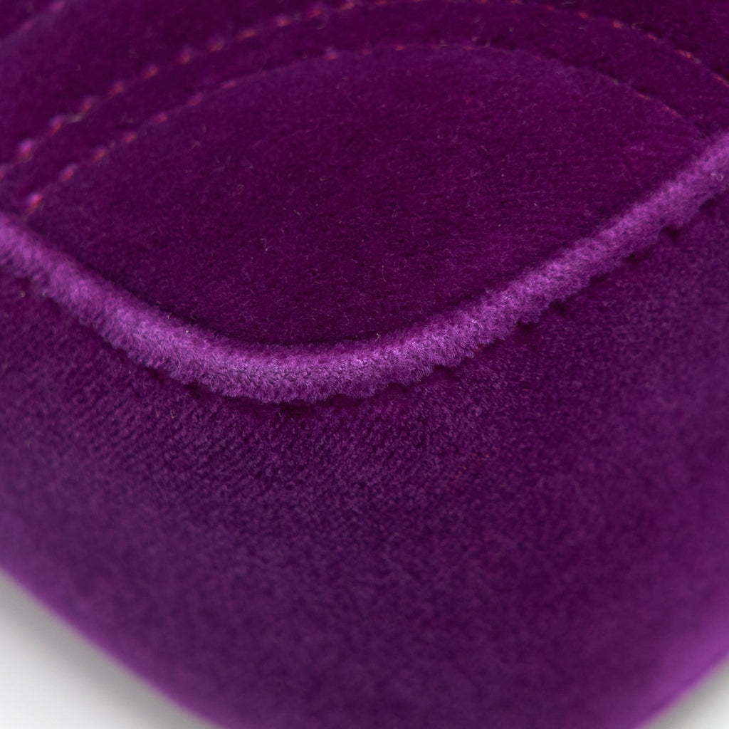 GUCCI MINI MARMONT BAG VELVET PURPLE GHW