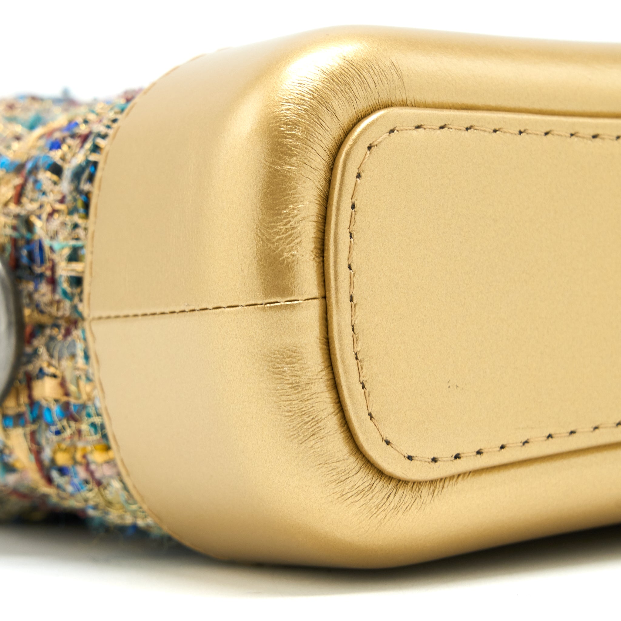 CHANEL SMALL GABRIELLE HOBO BAG TWEED GOLD/MULTICOLOUR HARDWARE